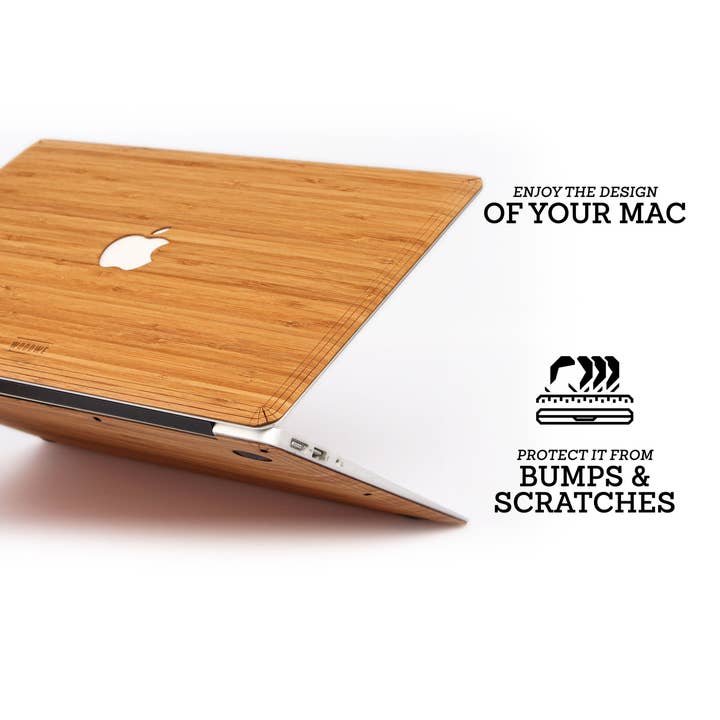 WOODWE - Vendita all'ingrosso Custodia per laptop/tablet - Unisex - Legno di bambù impiallacciato MacBook Skin