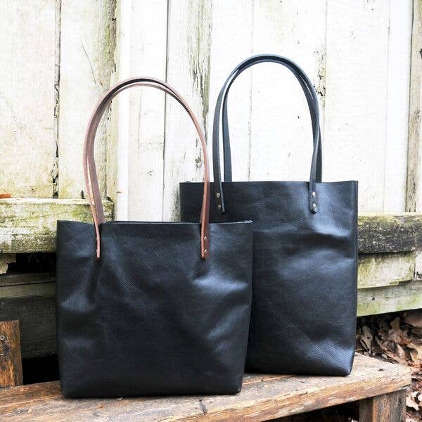 Hawks & Doves - Wholesale Tote Bag - Women's - Rustic Tote Tall, Made in NC, Full Grain Leather2