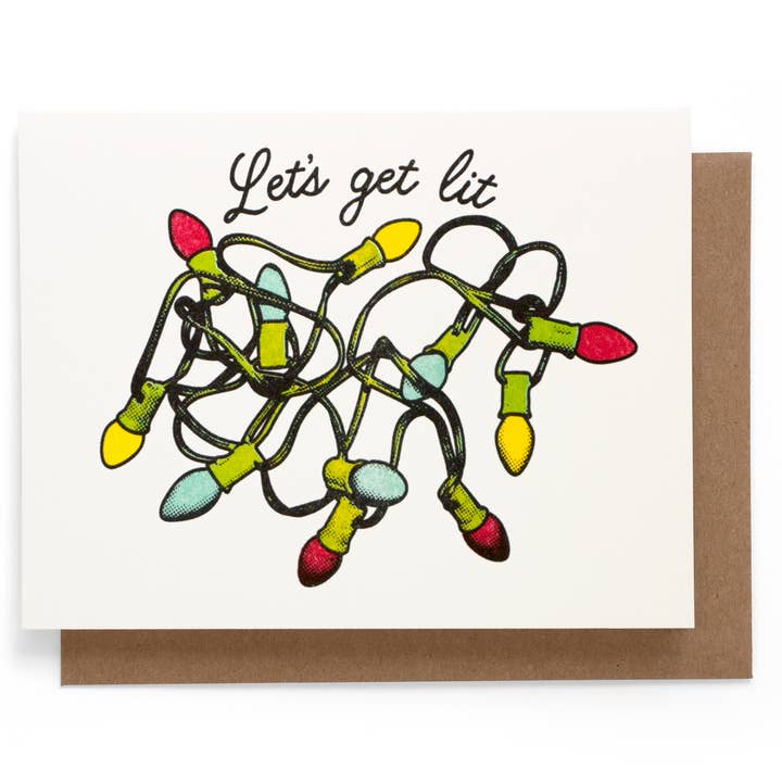 Smarty Pants Paper - Wholesale Christmas Card - Lit Christmas Card