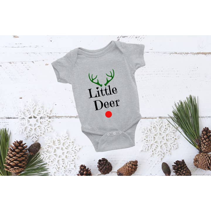 My Bella Vida Inc. - Wholesale Bodysuit (Non-Footed) - Baby - Little Deer Onesie - Christmas Onesie4
