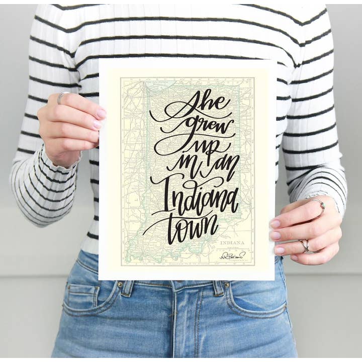 NatterDoodle - Wholesale Art Print - Indiana Town Print