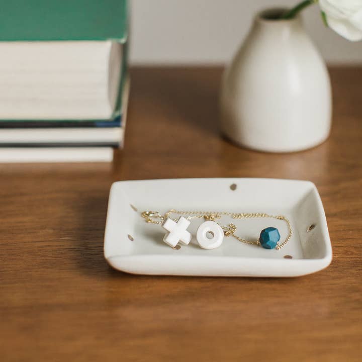 Jenna Vanden Brink Ceramics - Wholesale Pendant/Charm Necklace - Petite Faceted Porcelain Necklace7