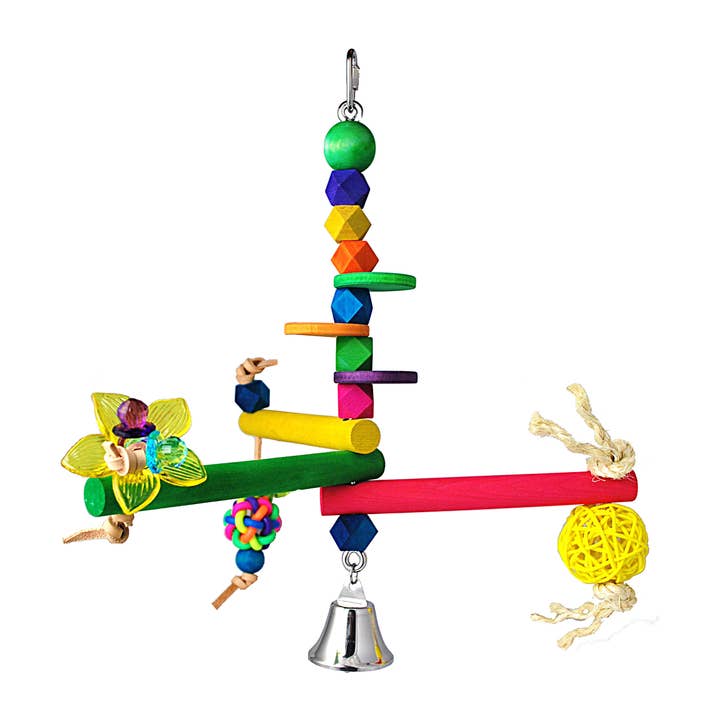 YAY NOVELTY - Wholesale Pet Toy - Cat/Dog - Scooter Z's - 250 Hanging Bird Gym - Medium