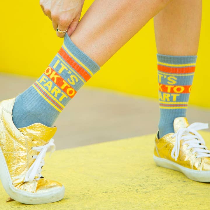 Gumball Poodle - Wholesale Socks - Unisex - It's OK To Fart Gym Crew Socks4