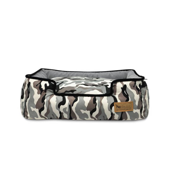 P.L.A.Y. Pet Lifestyle and You - Wholesale Pet Bed - Dog - Camouflage Lounge Bed - White