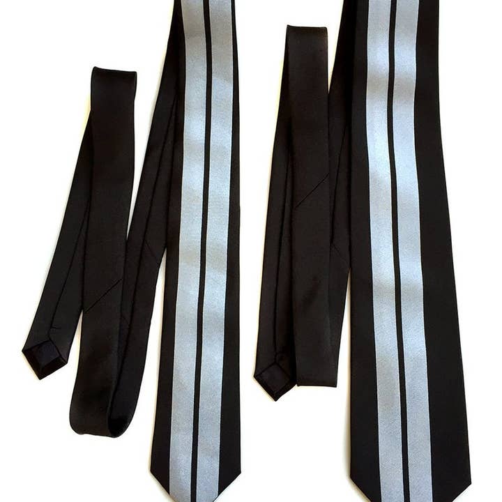 Cyberoptix Tie Lab - Wholesale Necktie - Men's - Racing Stripes: Le Mans First Place Microfiber Necktie2