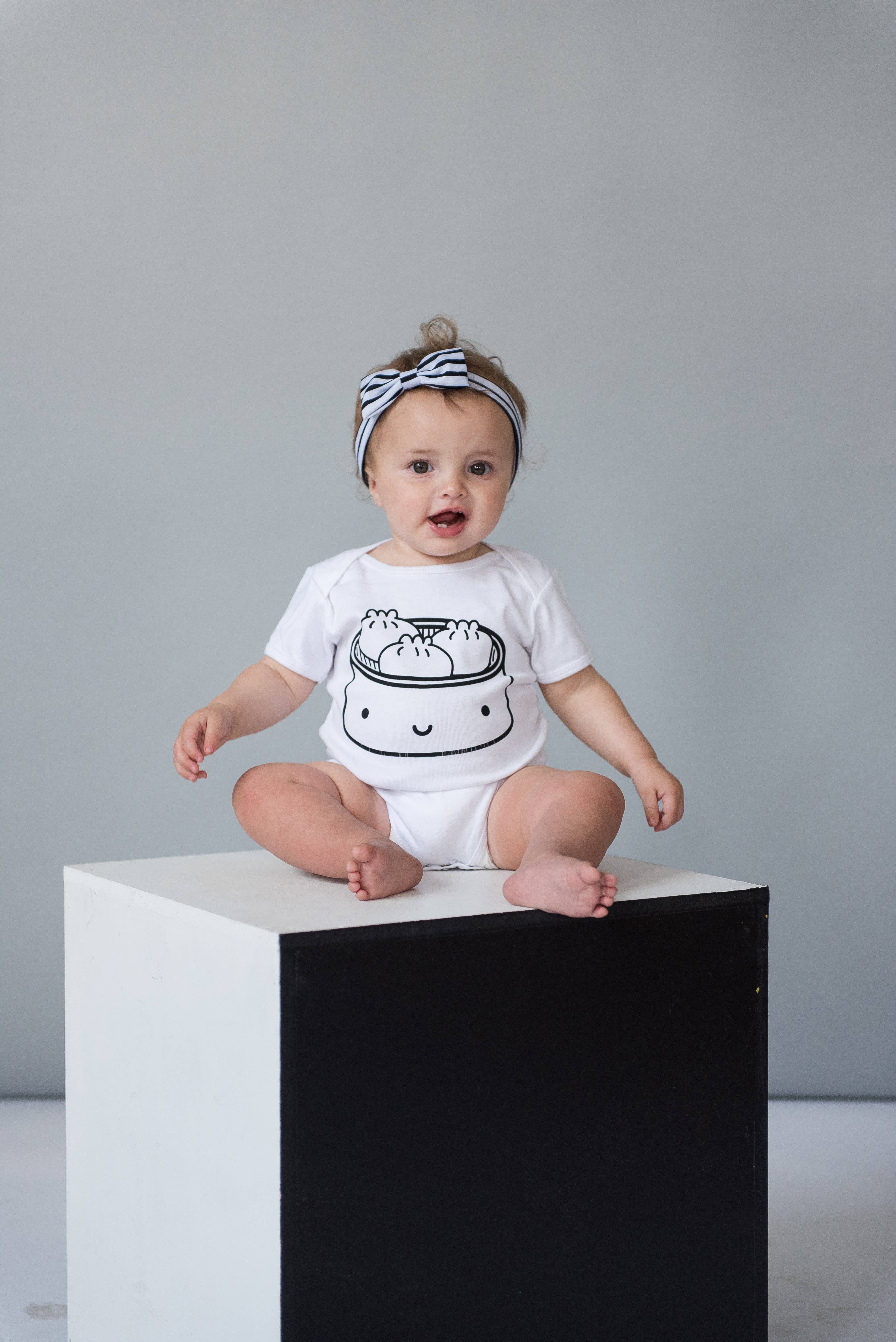 Mochi Kids - Vente Body (sans pieds) – bébé - Body illustré Kawaii Dumpling2