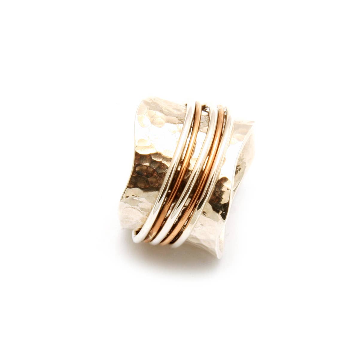Tamara Kelly Designs - Wholesale Band/Stacked Ring - Spinning Ring - 4 Wire Design (2 Bronze, 2 Silver)