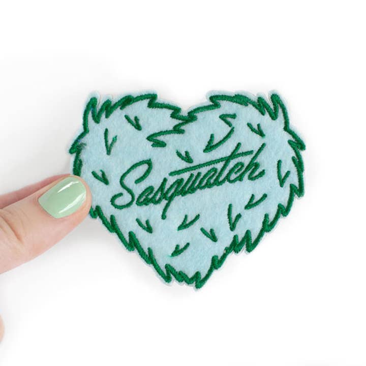 Ello There Outdoors - Wholesale Patch - Patch - Sasquatch Heart Felt Sticky1