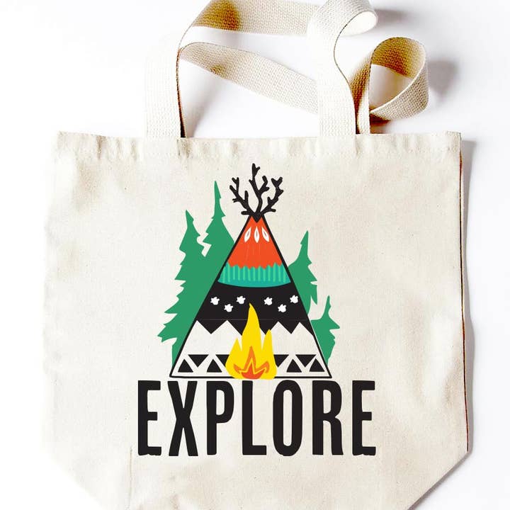 Explore a Tote com chifres Tote por atacado de Potluck Press