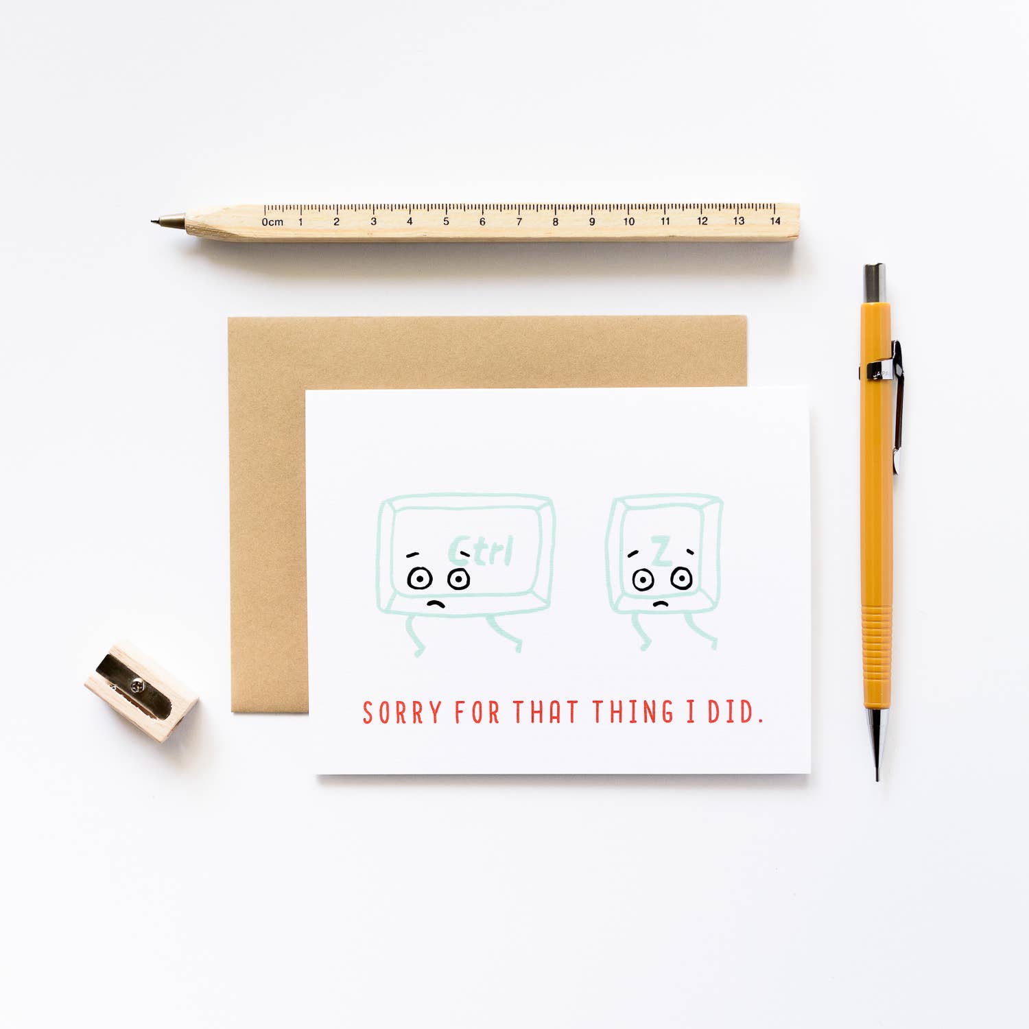 ILOOTPAPERIE - Wholesale Everyday Greeting Card - Ctrl Z, Sorry Greeting Card1