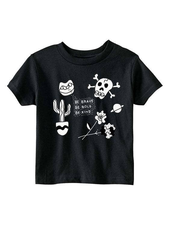 Be Brave Be Bold Tee - Schwarz für den Großhandel von Youths