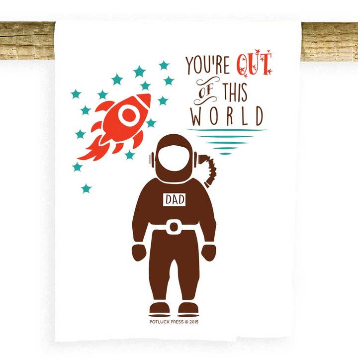 Potluck Press - Wholesale Tea Towel - Out of This World Towel