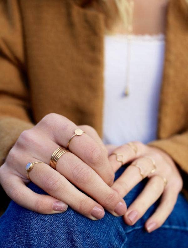 Selah Vie - Wholesale Band/Stacked Ring - Disc Ring2