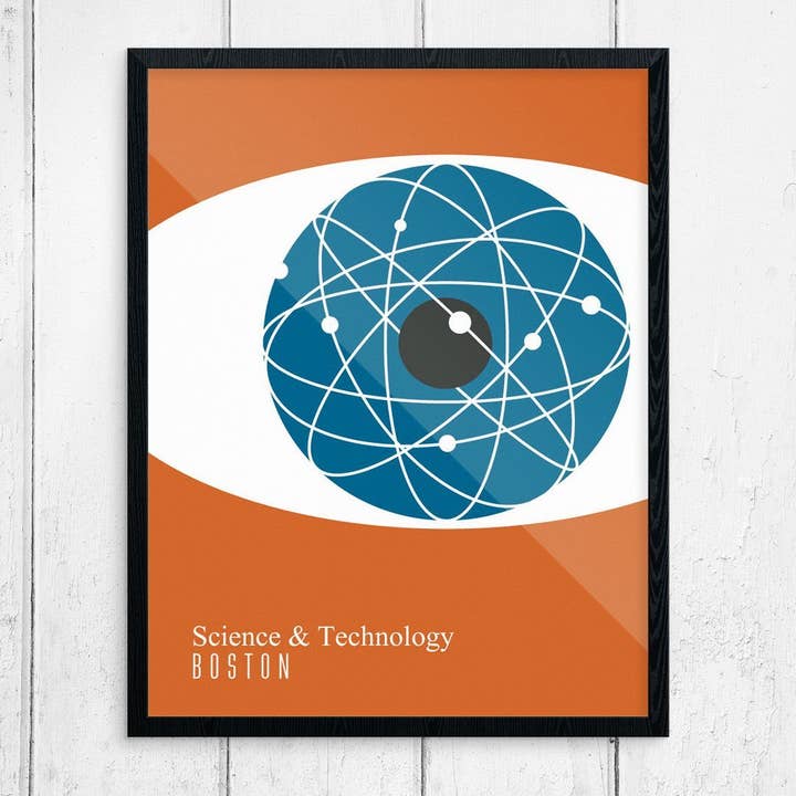 5'' x 7'' Science & Technology Boston Greeting Card for wholesale by Fridgedoor