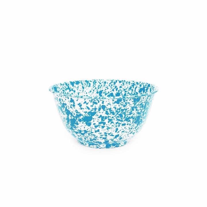 Crow Canyon Home - Wholesale Serve Bowl - Splatter Enamelware Large Salad Bowl
