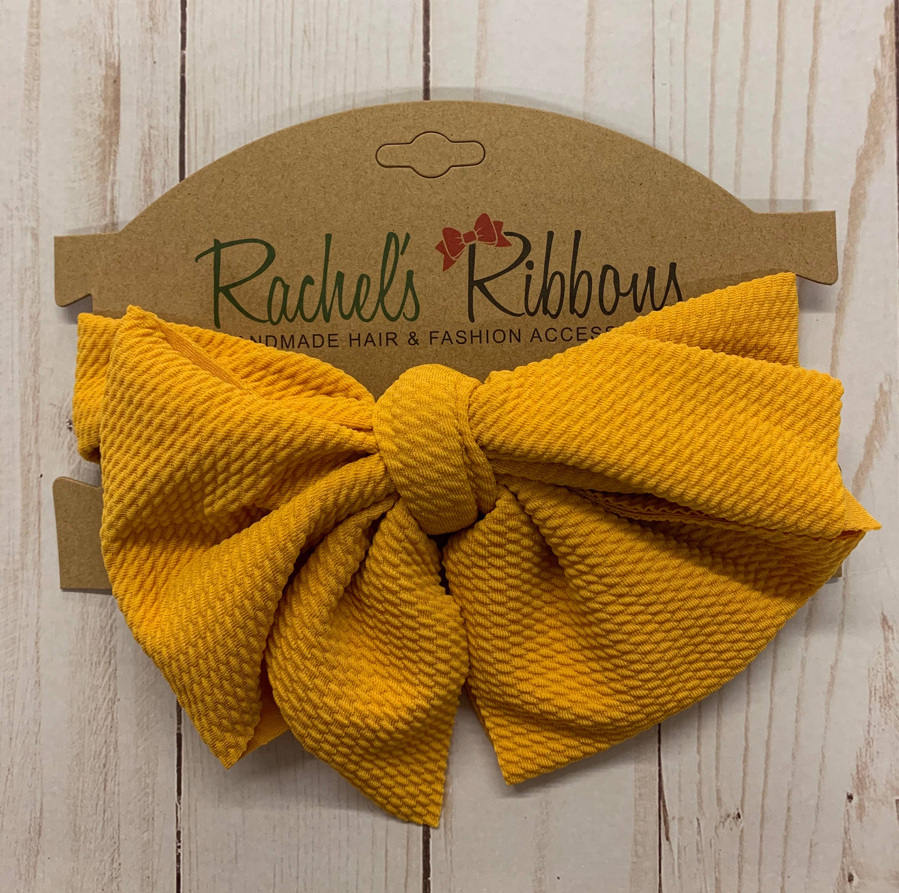 Rachel's Ribbons – Engroshandel Pandebånd - Børn – Stof Padwrap med XL Bow5