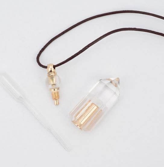 BOPS WHOLESALE - Wholesale Pendant/Charm Necklace - ZENGO STONE VIAL NECKLACE "AMAZONITE"1