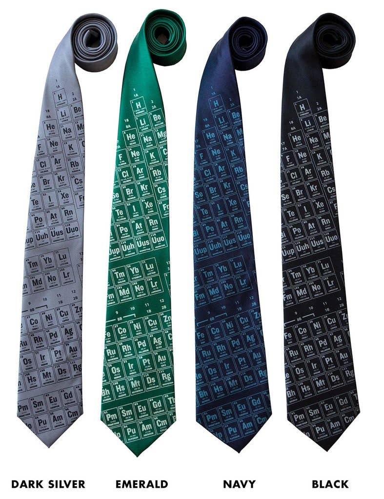 Cyberoptix Tie Lab - Wholesale Necktie - Men's - Periodic Table Necktie. Science Print Tie1