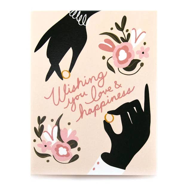 Love + Happiness - Wedding / Shower Card for wholesale by Dote Note + Gift