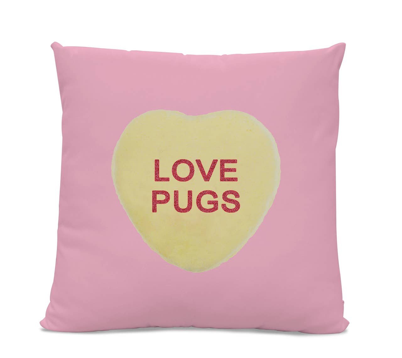 Sophisticated Pup – Großhandel Zierkissen – Love Pugs Kissen 35,6 x 35,6 cm Baumwolltwill0