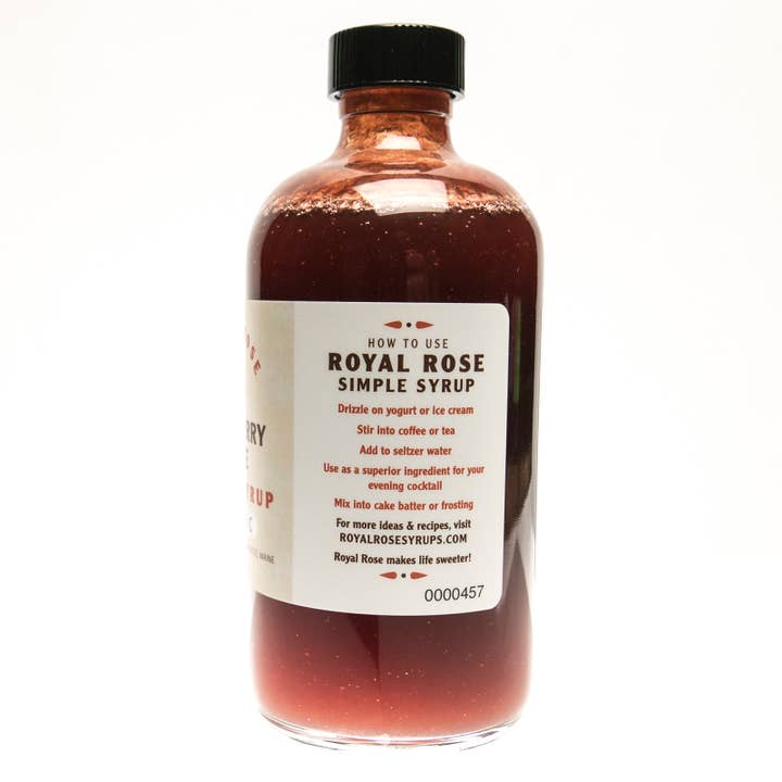 Royal Rose Syrups - Wholesale Cocktail Mix/Syrup - Cranberry Spice Organic Simple Syrup 8oz1