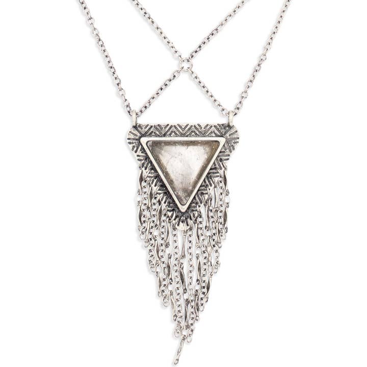 Days To Come Crystal Necklace | Silver for wholesale by Hiouchi Jewels | Rose & Bolt Grateful Dead Jewelry