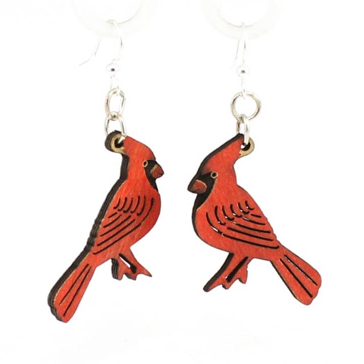 Cardinal Earrings for wholesale by Green Tree Jewelry