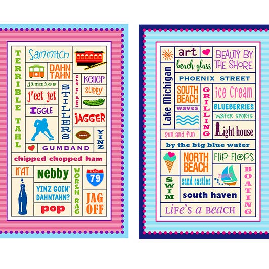 Liane Fried Studio - Wholesale Tea Towel - Design your own NAME DROP Towel3