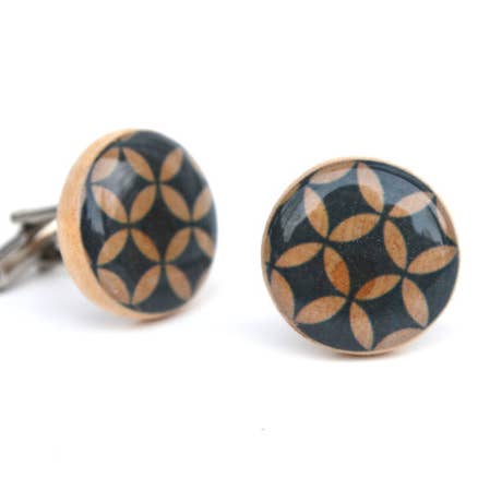 Mens Geometric Cufflinks for wholesale by Starlight Woods