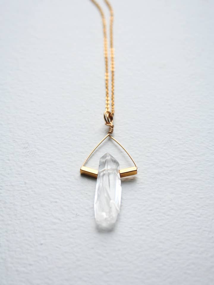 Boho Crystal Pendant Necklace | Bohemian Jewelry for wholesale by Laura Stark Designs