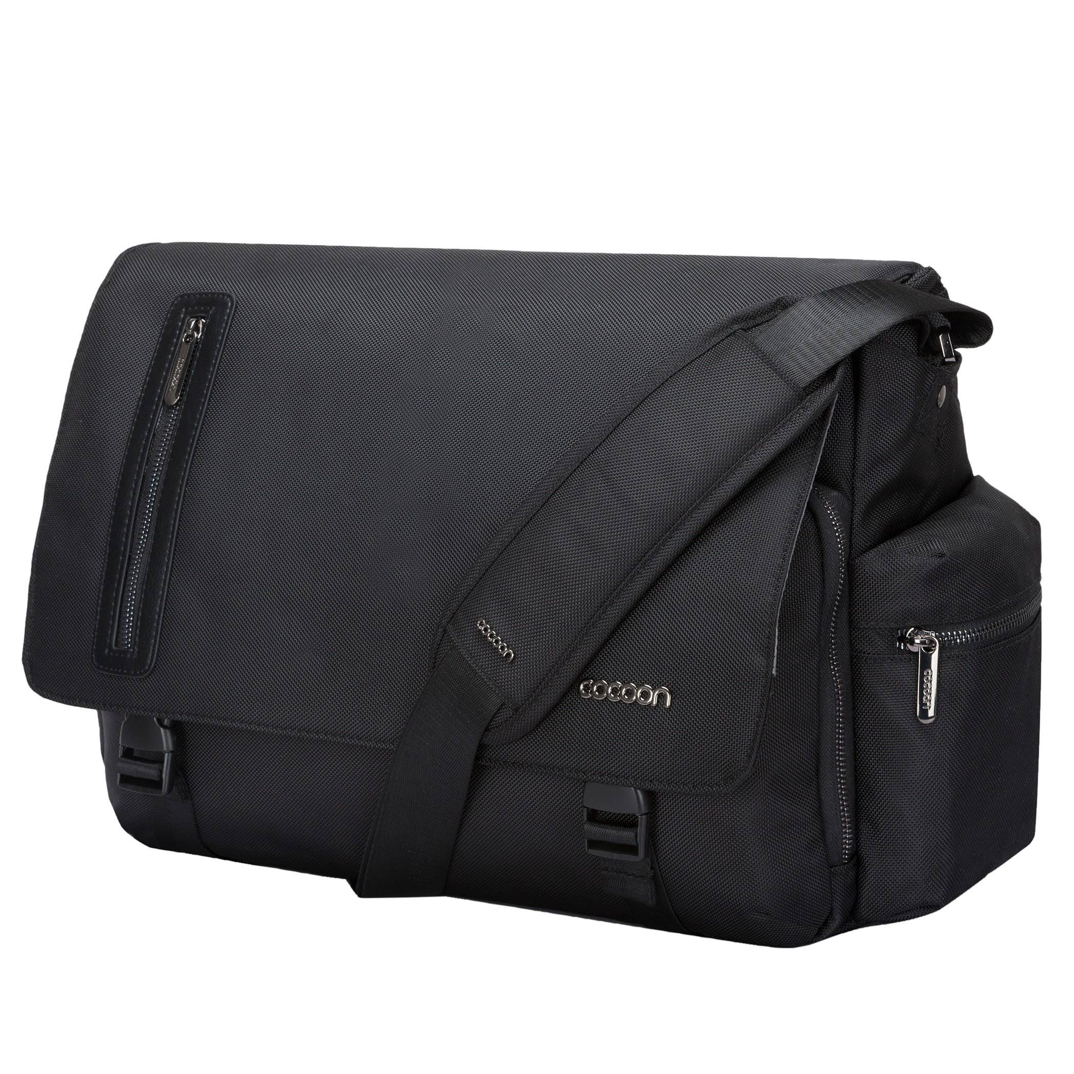 Black Buena Vista 16" Messenger Bag for wholesale on Faire1