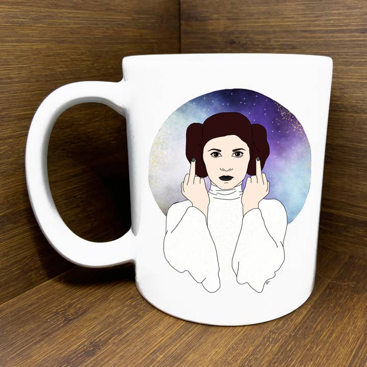 Leia Middle Finger Mug for wholesale by Citizen Ruth