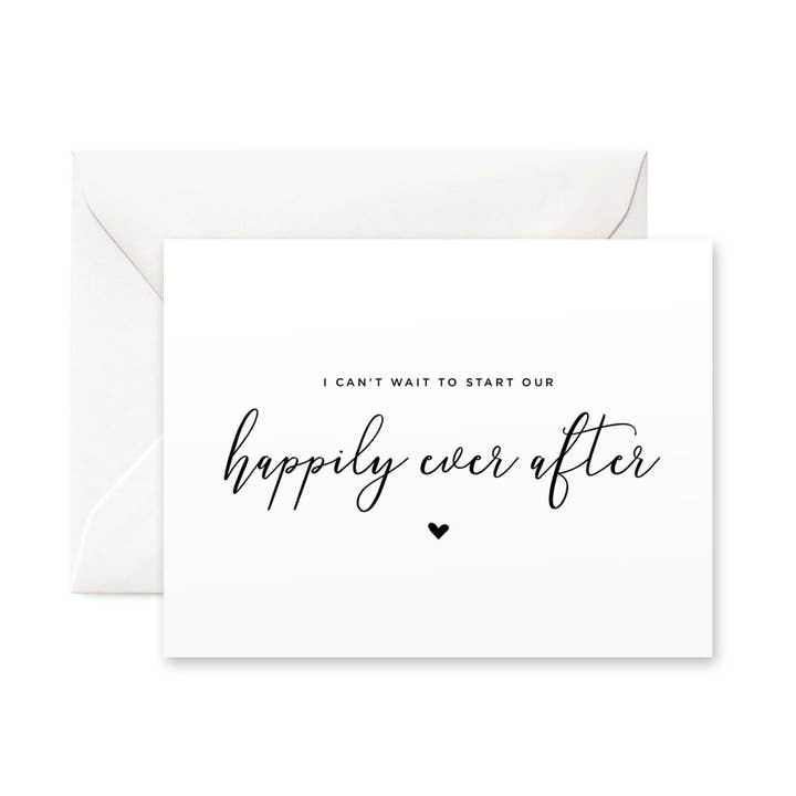 J'ai hâte de commencer notre carte Happy Ever After pour la vente par Paper Hearts Design Co.