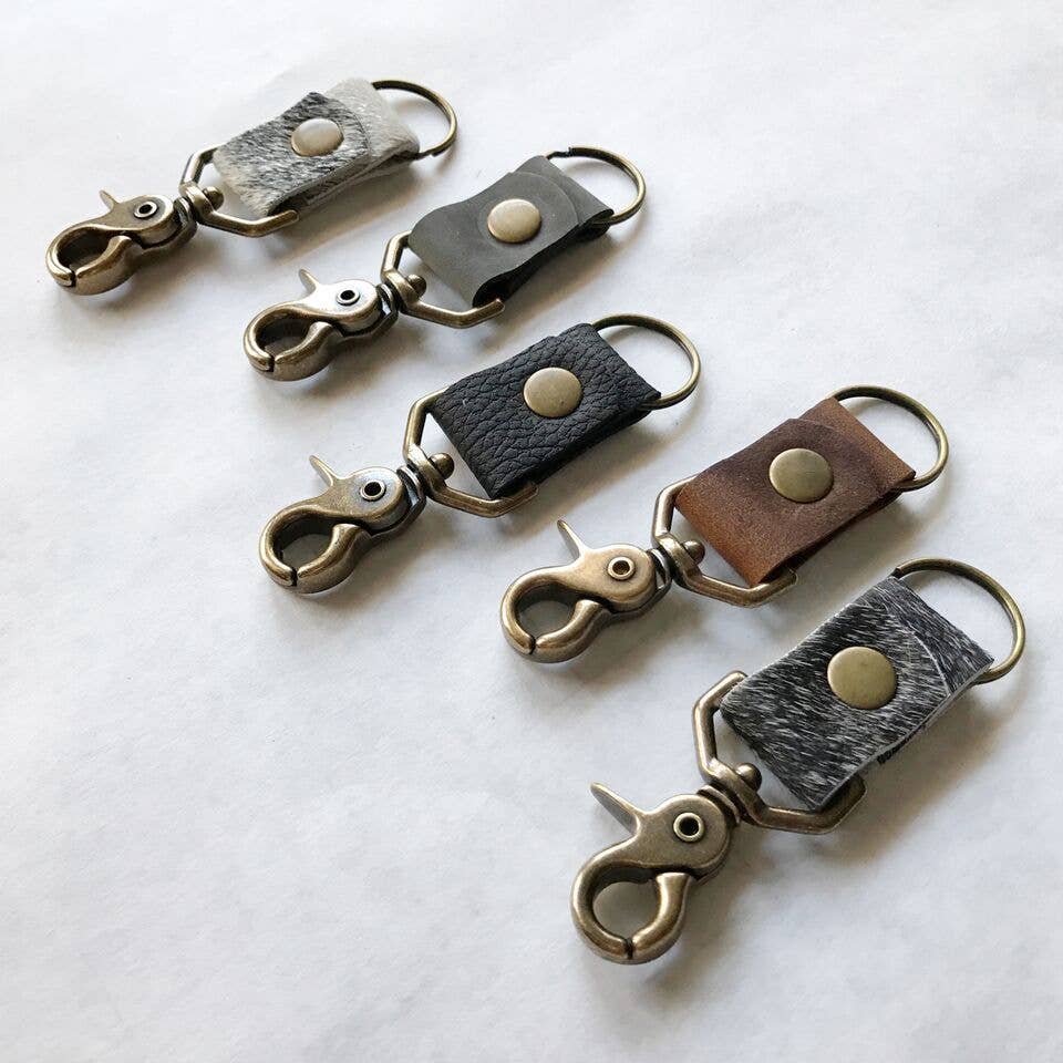 Hawks & Doves – wholesale Keychain – Unisex – Brass Key Clip - Cowhide and Solid leather1