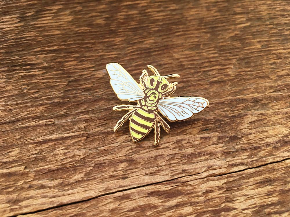 Noteworthy Paper & Press - Wholesale Lapel Pin/Button - Honey Bee Enamel Pin3