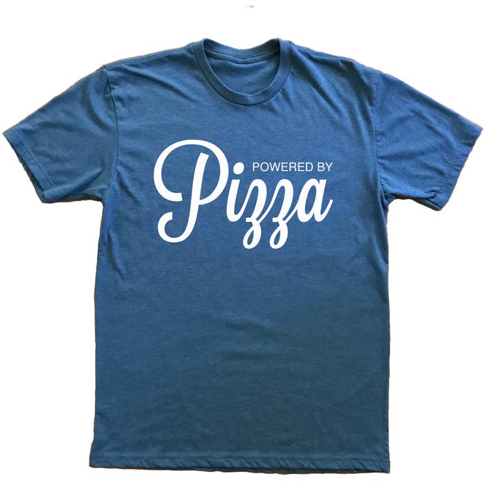 XXL - Powered By Pizza T-Shirt for wholesale by Ingrained Apparel