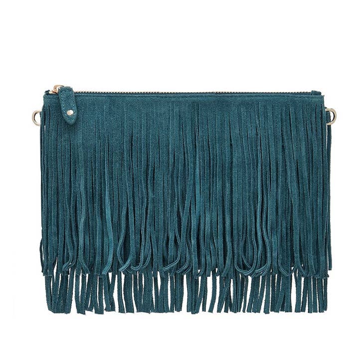 Blue Fringe Cross Body for wholesale by Mighty Purse