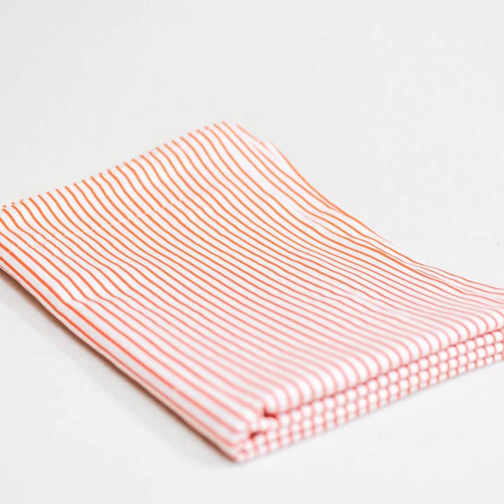 Pinstripe Duvet Set in Orange - Full/Queen for wholesale by Caché district