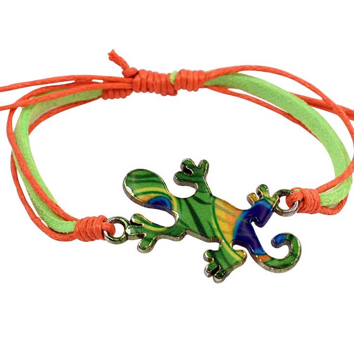 Girls Adjustable Bracelet - Gecko for wholesale by Snazzy and Co