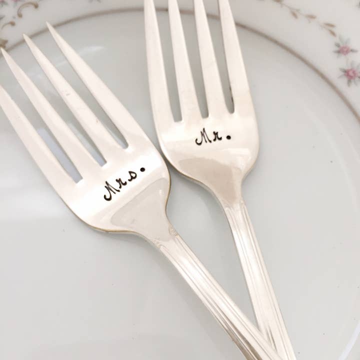 Lorelei Vella - Wholesale Table fork - Mr. & Mrs. vintage cake forks1