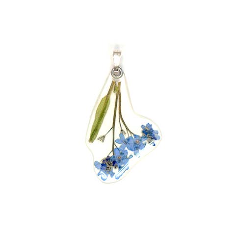 Petal Connection - Wholesale Individual Charm/Pendant - 68041 Forget-me-not on Stem Pendant1