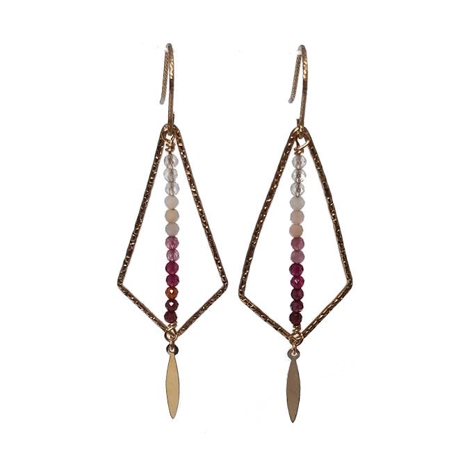 Geometric Ombre Earrings for wholesale by Kind Karma Company