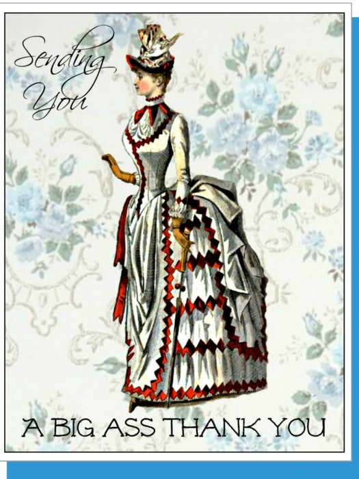 Big Ass Thank You Card for wholesale by Ümlaut Brooklyn