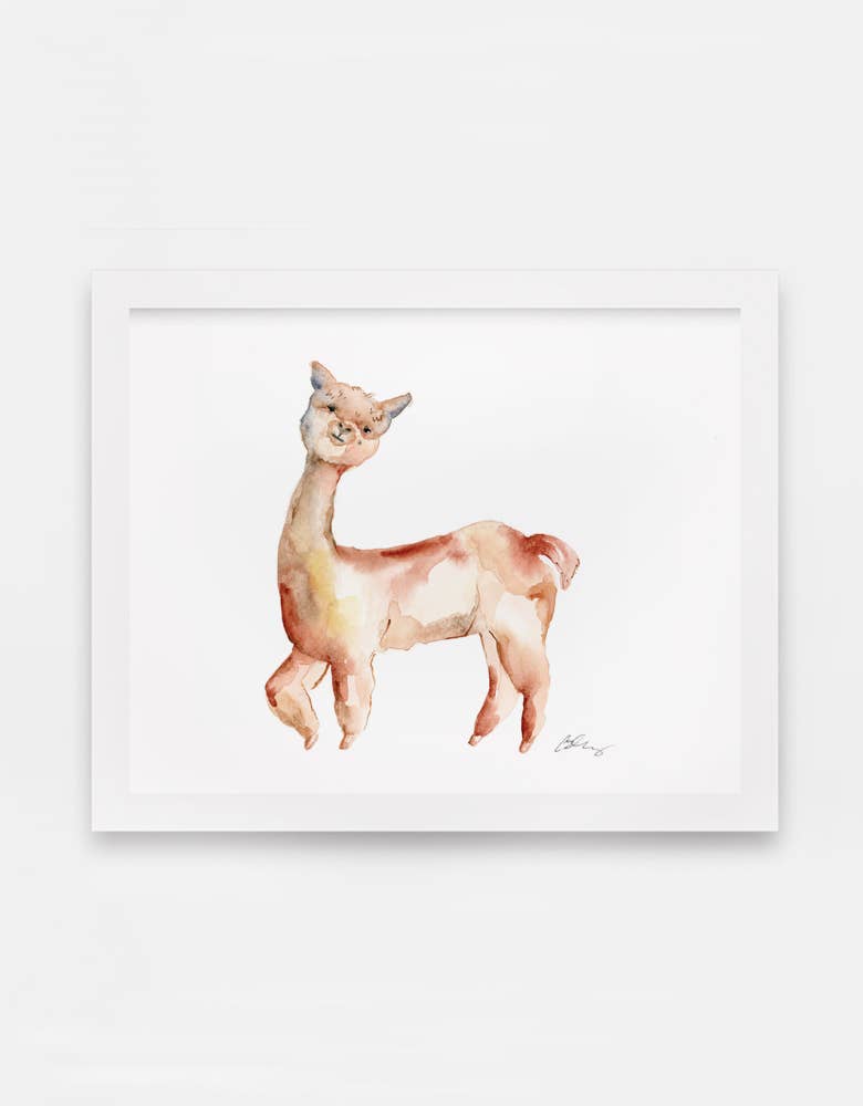 Easy Sunday Club – wholesale Art print – Gleeful Alpaca Art Print0