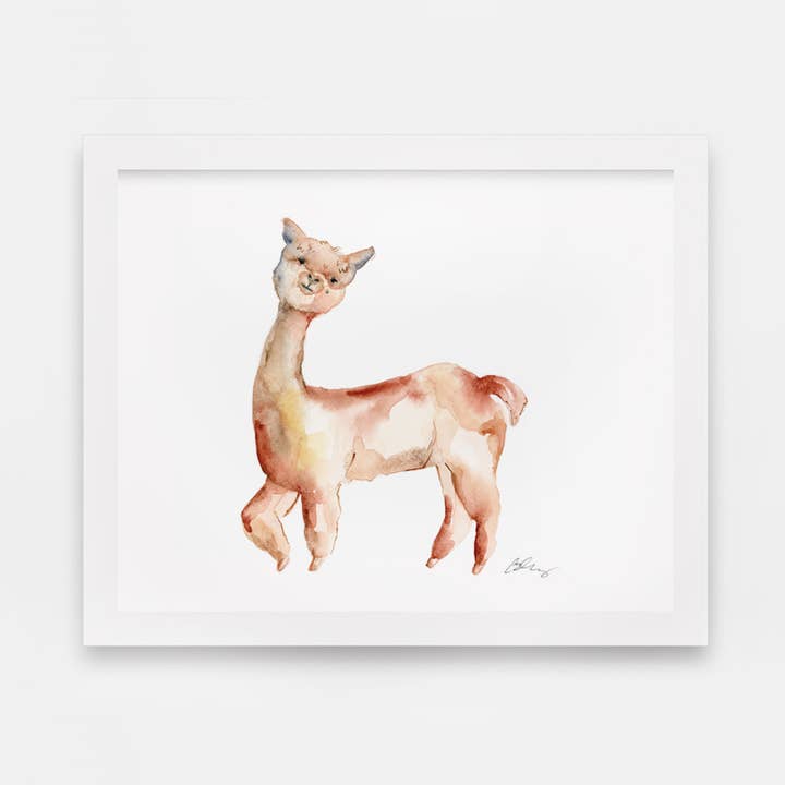 Easy Sunday Club - Wholesale Art Print - Gleeful Alpaca Art Print