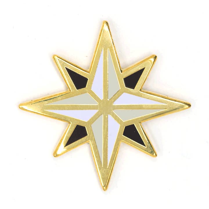 Compass Rose Enamel Pin for wholesale by These Are Things