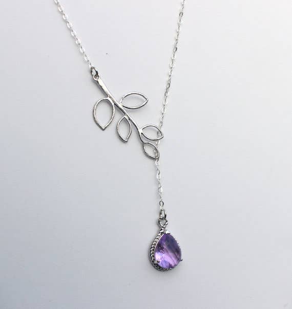 Laalee Jewelry – Engroshandel Lariat/Y-hal halskæde – Lavendel Lariat halskæde lilla lilla1