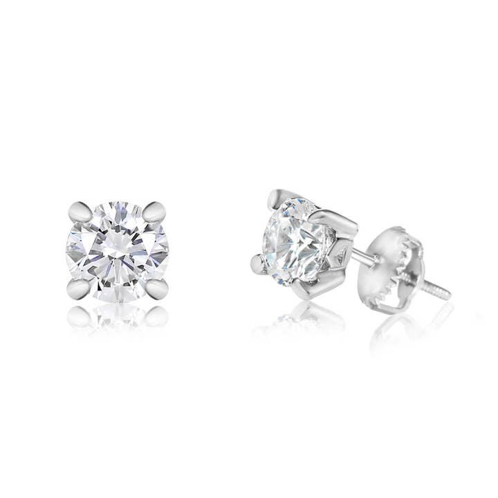 CZ April Birthstone Diamant Boucles d'oreilles pour la vente par Chanteur