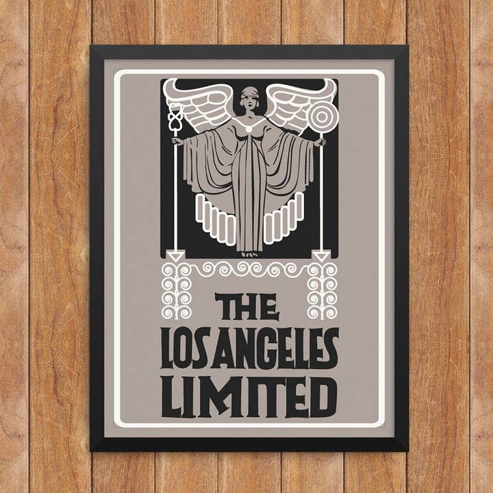Impresión de The Los Angeles Limited, 28 x 35,5 cm. para venta al por mayor de Fridgedoor